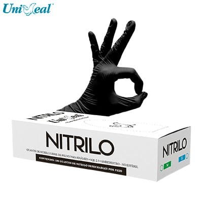 Guantes De Nitrilo Negro UniSeal