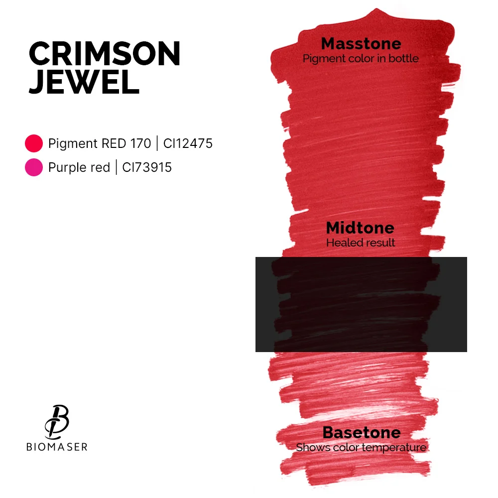Biomaser Wine Red Pigmentos Híbridos Para Labios 12 ml - Imagen 5